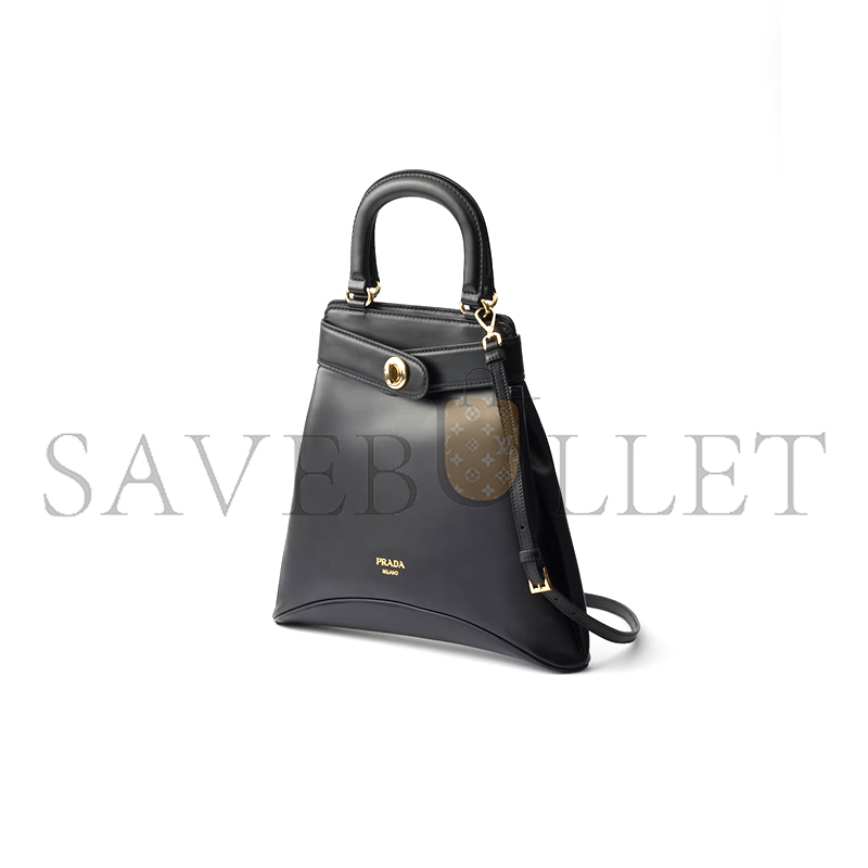 Pra*a Pra*a carey leather bag 1bg567 (31*30*6.5cm)